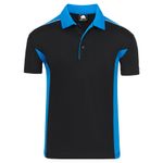 Avocet Wicking Polo Blk/Reflex M