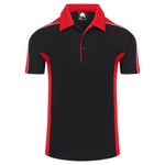Avocet Wicking Polo Blk/Red M