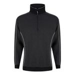 Crane Qtrzip Sweatshirt Char/Blk 2Xl