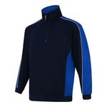 Avocet Sweatshirt Zip Nvy/Ro Blu L