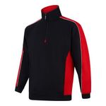 Avocet Sweatshirt Zip Blk/Red S