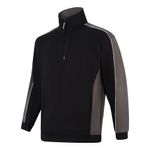 Avocet Sweatshirt Zip Blk/Grh Xl