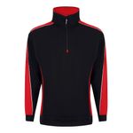 Avocet Sweatshirt Zip Blk/Red Xl