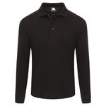 Weaver Long Sleeved Polo Black Xs