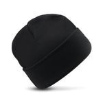 Beanie Hat With Lining Unisex Black