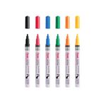 Pentel Paint Mrkr Fine Bull Ast Pk6