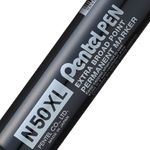 Pentel N50Xl-A Jmbo Perm Mrkr Blk P6
