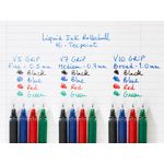 Pilot V5 Grip Liq Ink Rball Blu Pk12