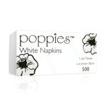 Poppies 1-Ply Nap 30Cm Wht Pk5000