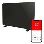 Igenix 2000W Glass Panel Heater Blk