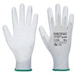 Asta Pu Palm Glove 1Pr Grey L Pk12