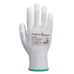 Asta Pu Palm Glove 1Pr Grey S Pk12