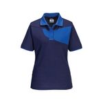 Pw2 Womens Polo S/S Navy/Royal Xl
