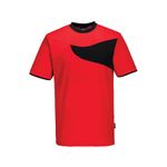 Pw2 Ctn Comf T-Shirt S/S Red/Blk S