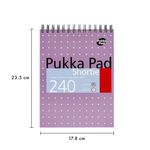 Pukka Wrebnd Notepad 240Pg Gold Pk3