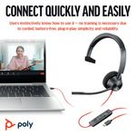 Poly Blackwire 3310 Usb-C/A Hset