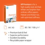 Hp Premium Wht Paper A3 100Gsm P500