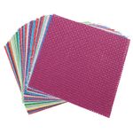 Binca Textile Squares Assorted Pk50