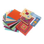 Binca Textile Squares Assorted Pk50