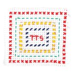 Binca Textile Squares Assorted Pk50
