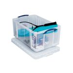 64L Plastic Storage Box/Lid Clear