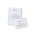 Rexel Card Holders A4 Clear Pk25