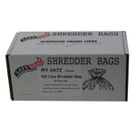 Safewrap Shredder Bag 150L Clr Pk50