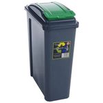 Vfm Recycling Bin 25L Blu Lid 385286