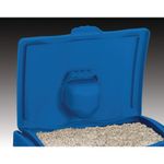 Economy Salt Bin Blk/Blue 47L
