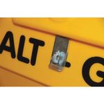 Heavy Duty Salt Bin + Hasp Ylw 200L