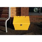 Mini Salt Bin + Locking Lid Ylw 50L