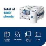 Reflex Mpps Wiping Paper+ 2-Ply Pk9