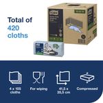 Tork Hd Cleaning Cloth Blu 105Sh Pk4