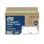 Tork Sinfold Hand Towels Grn Pk 3750