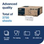 Tork Hand Towel V-Fold 2-Ply Wht P15