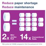T2 Mini Jumbo Toilet Roll 2-Ply Pk12