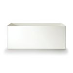 Agave/Succulent Matte White Trough