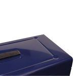 Cathedral Fscap Metal File Box Blue