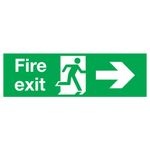 Signslab Fire Exit R/M Arw R Pvc