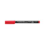 Lumocolor Pen Fine Perm Red Pk10