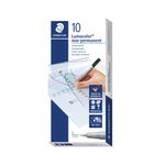 Staedtler Lumoclr Sf Wbase Blk Pk10