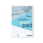 Silvine Graph Pad 1/5/10 50Shts A4