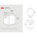 Keter Premier Shed 7.5X7Ft Grey