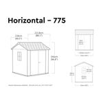 Keter Newton Plus Shed 7.5X7Ft Grey