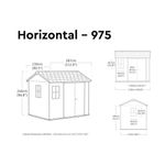 Keter Newton Plus Shed 9.5X7Ft Grey