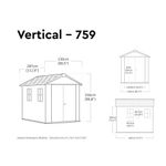 Keter Newton Plus Shed 9.5X7Ft Grey