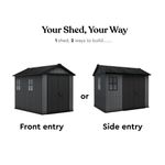 Keter Newton Plus Shed 9.5X7Ft Grey