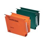 Rexel Crystalfile Lat File Grn Pk25
