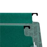 Rexel Crystalfile Lat File Grn Pk25