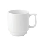 Pure White Stacking Mug 10Oz Pk6